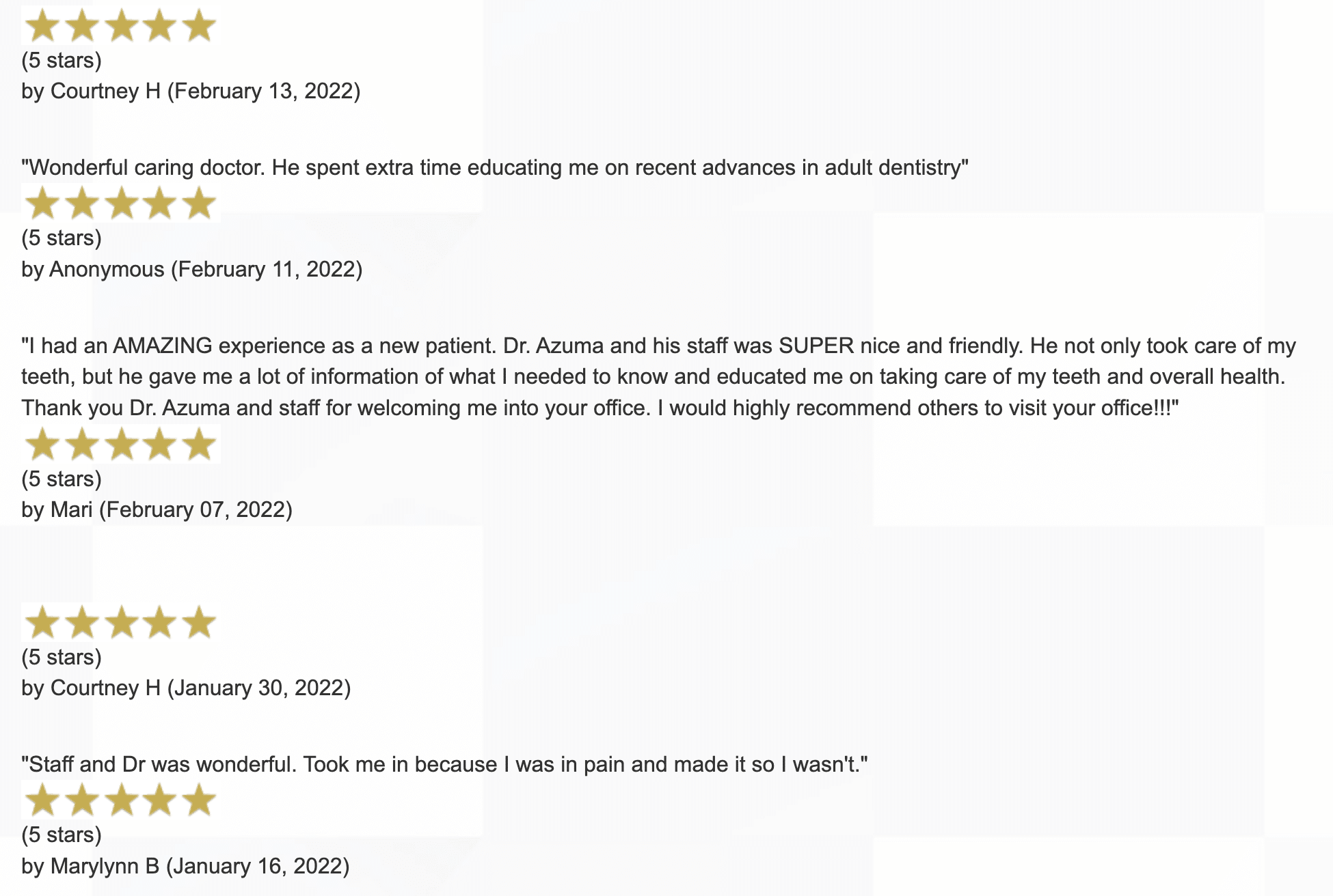 Dr. Eugene Azuma the best Dentist Honolulu HI